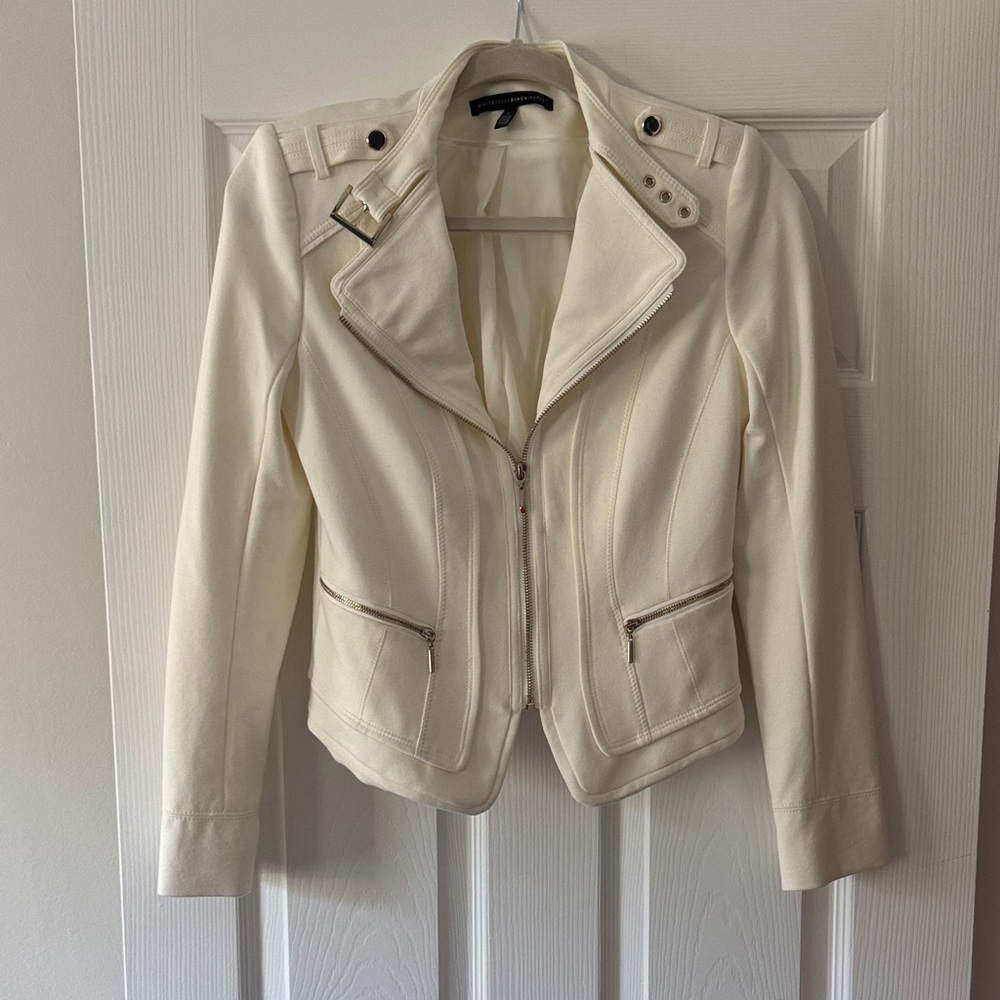 White House Black Market Cream Jacket
